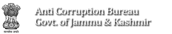 Anti Corruption Bureau, Jamu Kashmir